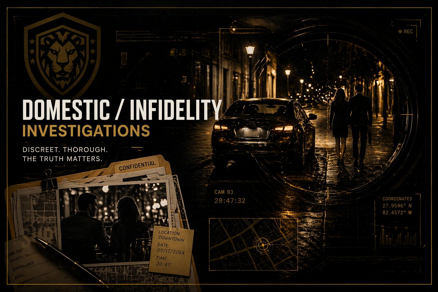 Domestic and infidelity investigations
